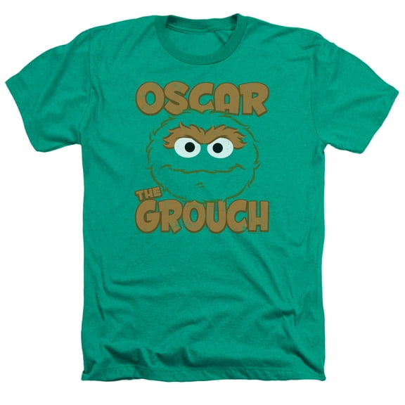 Sesame Street - Oscar Sandwich - Heather Short Sleeve Shirt - Large