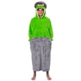 thumbnail image 1 of Sesame Street Oscar The Grouch Adult Wearable Hooded Blanket Sweatshirt, 1 of 6
