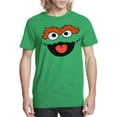 thumbnail image 1 of Sesame Street Oscar The Grouch Face Adult T-Shirt, 1 of 2