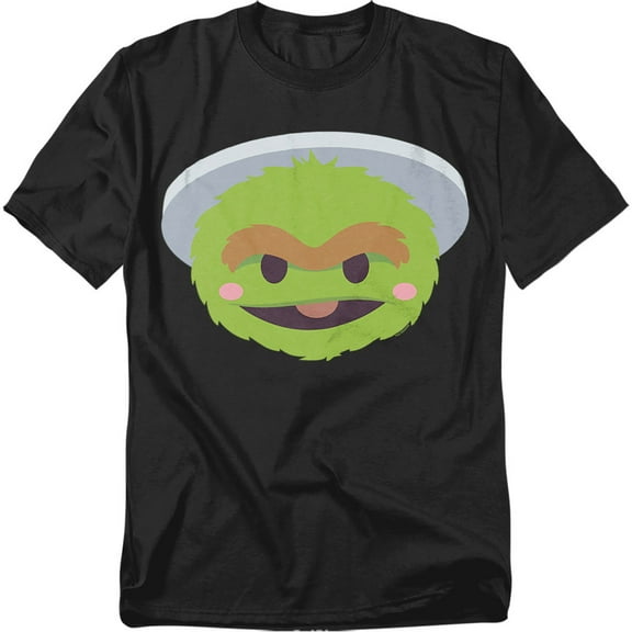 Sesame Street T-Shirt Oscar The Grouch Kawaii Face Unisex Graphic Tee for Men & Women
