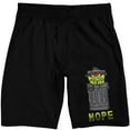 thumbnail image 1 of Sesame Street Oscar The Grouch Nope Men's Black Sleep Pajama Shorts-Small, 1 of 4