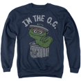 thumbnail image 1 of Sesame Street Oscar The OG Unisex Adult Crewneck Sweatshirt, Navy, 2X-Large, 1 of 4