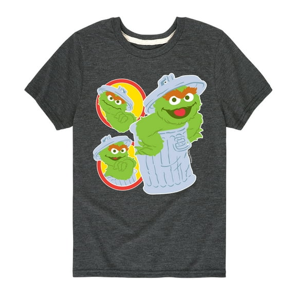Sesame Street - Oscar Trash Can - Toddler and Youth Short Sleeve Graphic T-Shirt