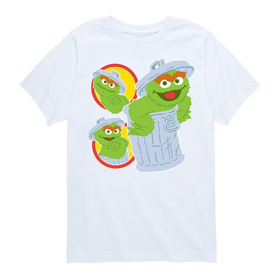Sesame Street - Oscar Trash Can - Toddler and Youth Short Sleeve Graphic T-Shirt