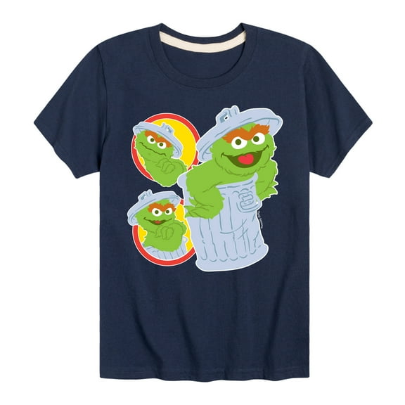 Sesame Street - Oscar Trash Can - Toddler and Youth Short Sleeve Graphic T-Shirt