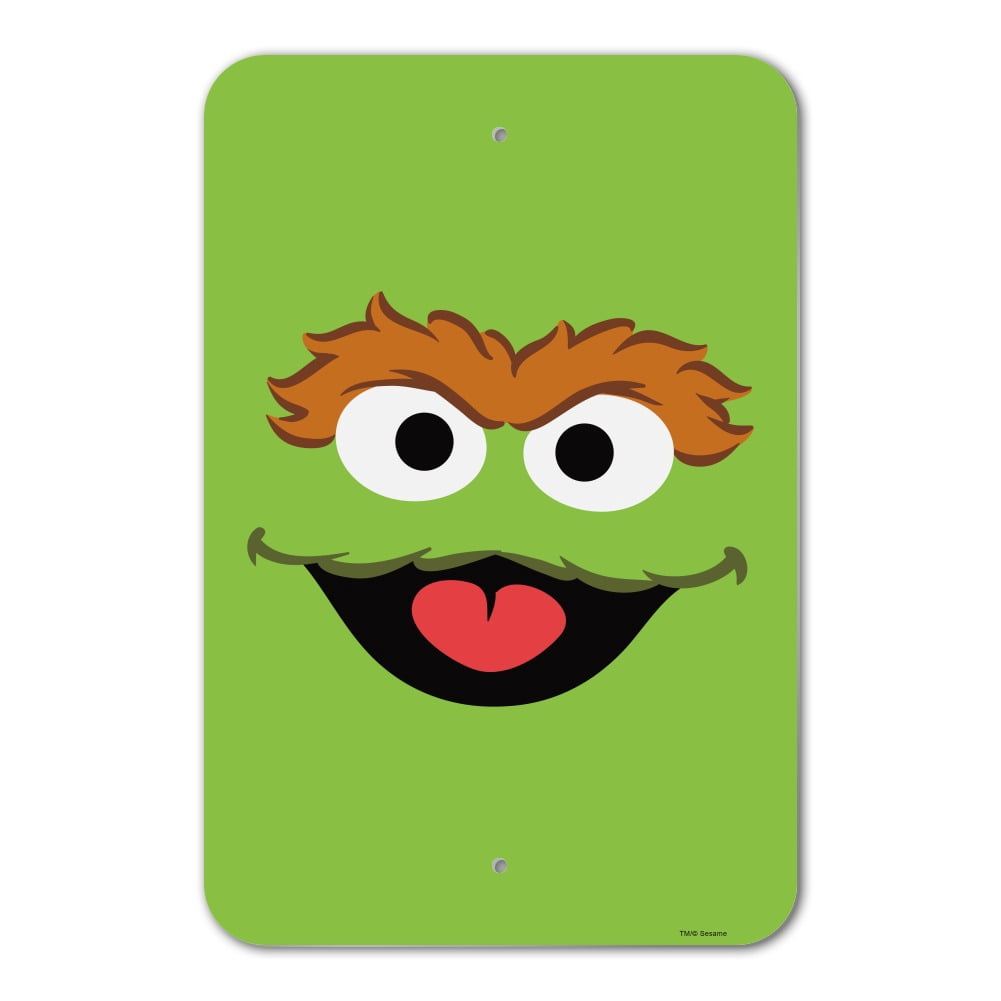 Sesame Street Oscar the Grouch Face Home Business Office Sign