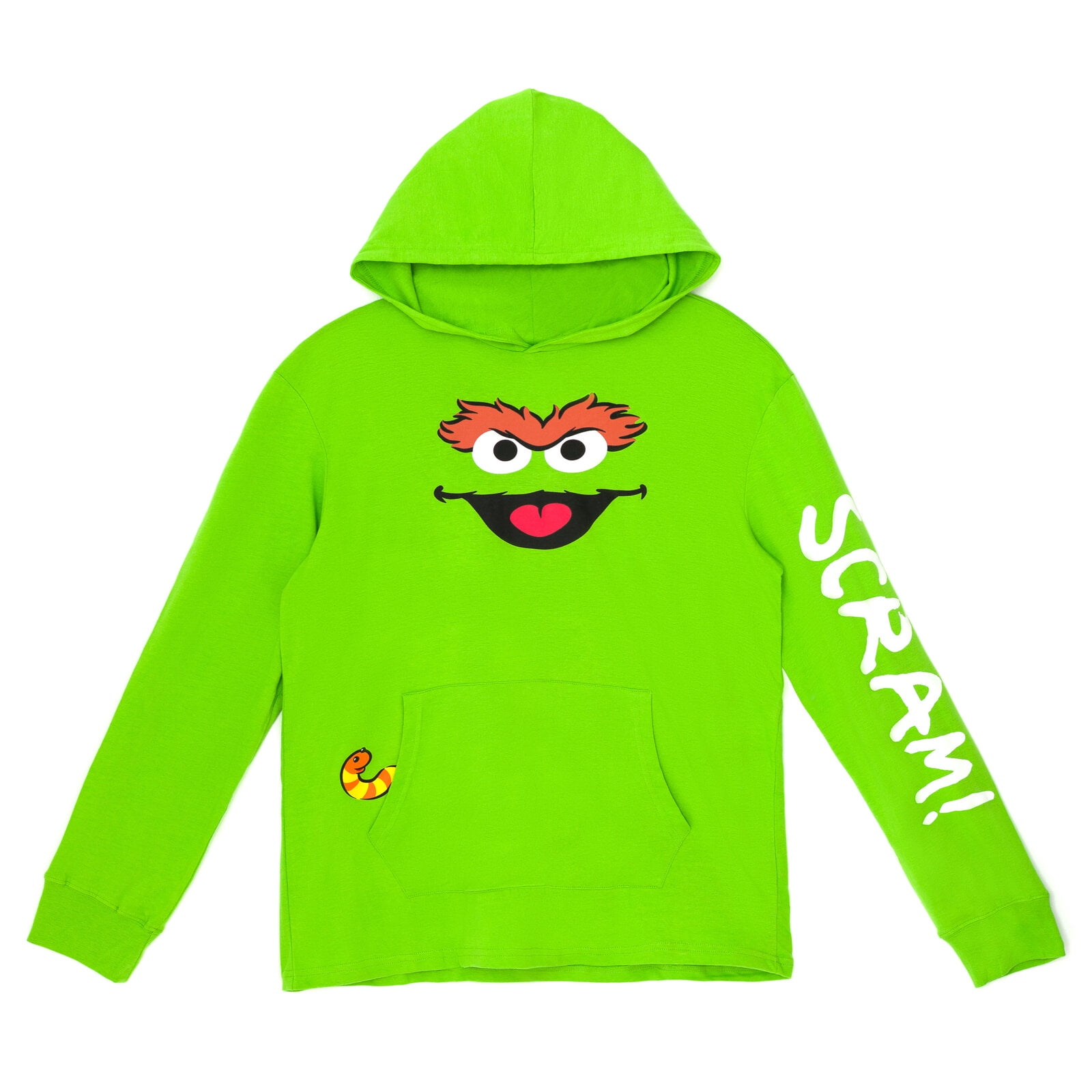 Sesame Street Oscar the Grouch Matching Family Cosplay Pullover Hoodie Adult Walmart Business Supplies
