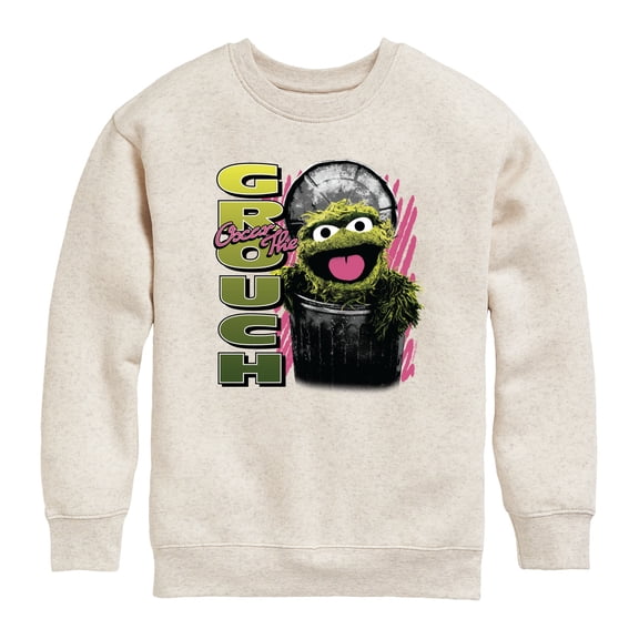 Sesame Street - Oscar the Grouch - Youth Crew Fleece Sweatshirt