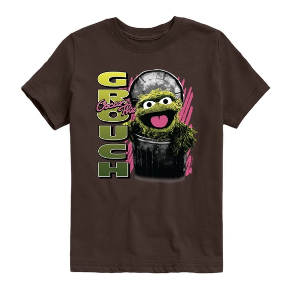 Sesame Street - Oscar the Grouch - Youth Short Sleeve Graphic T-Shirt