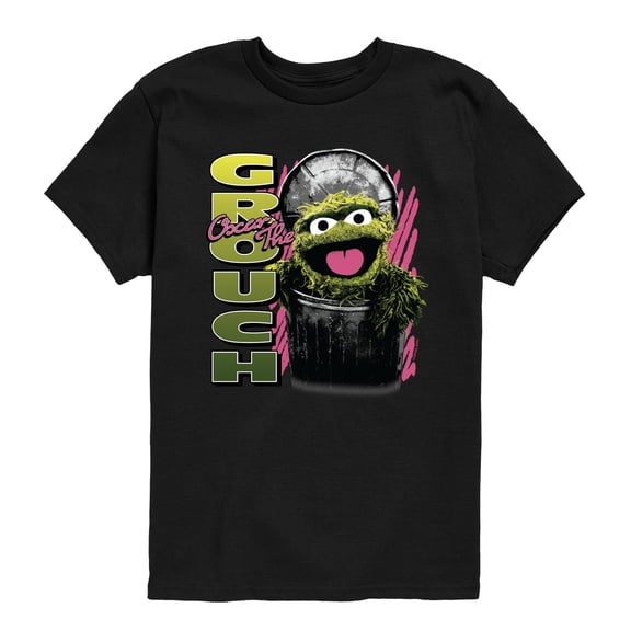 Sesame Street - Oscar the Grouch - Youth Short Sleeve Graphic T-Shirt