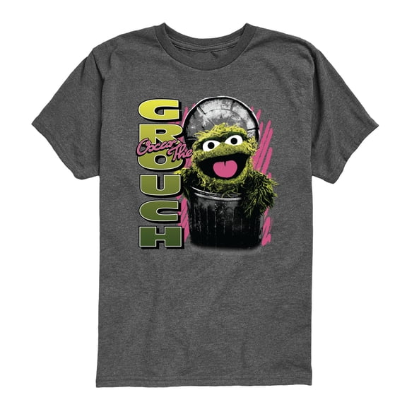 Sesame Street - Oscar the Grouch - Youth Short Sleeve Graphic T-Shirt