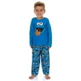 thumbnail image 1 of Sesame Street Pajamas Toddler Boy's Cookie Monster Long Sleeve and Pant PJ Set, 1 of 6