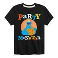 thumbnail image 1 of Sesame Street - Party Monster Cookie Monster - Toddler and Youth Short Sleeve Graphic T-Shirt, 1 of 5