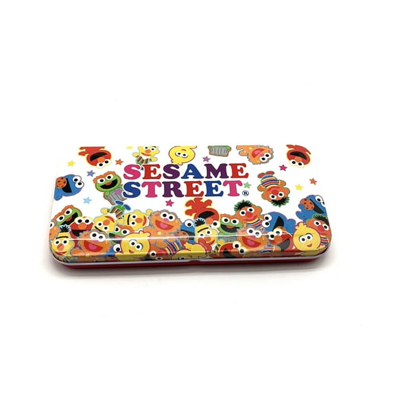 Sesame Street Pencil Box - Elmo and Friends Tin Pencil Case