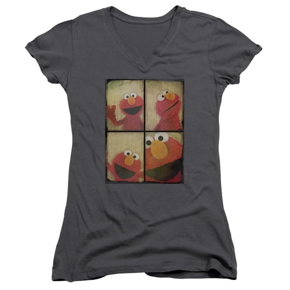 Sesame Street Photo Booth Elmo Officially Licensed Junior V Neck T Shirt