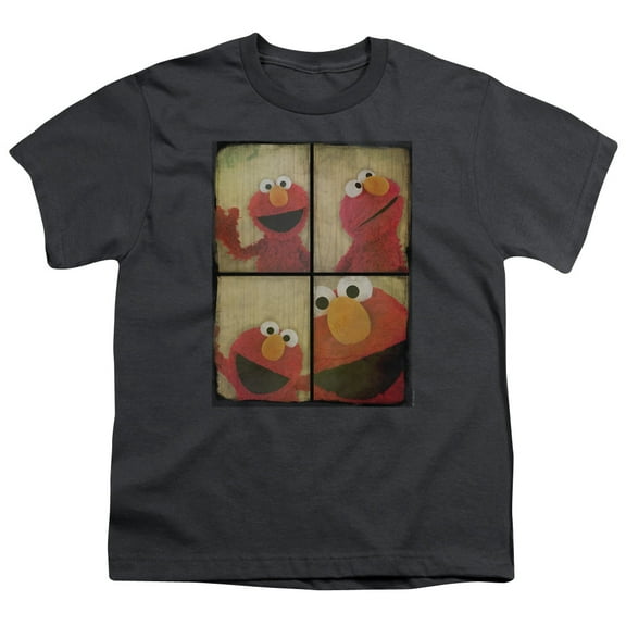 Sesame Street - Photo Booth Elmo - Youth Short Sleeve Shirt - Medium