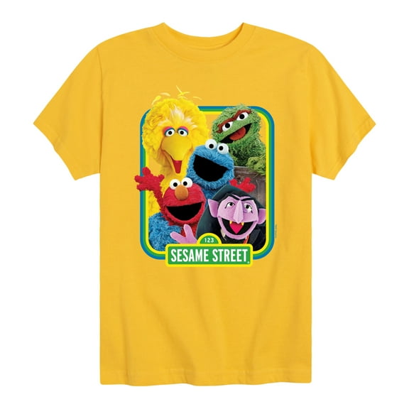 Sesame Street - Photo Elmo and Friends - Toddler and Youth Short Sleeve Graphic T-Shirt