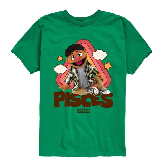 Sesame Street - Pisces Tamir - Toddler and Youth Short Sleeve Graphic T-Shirt