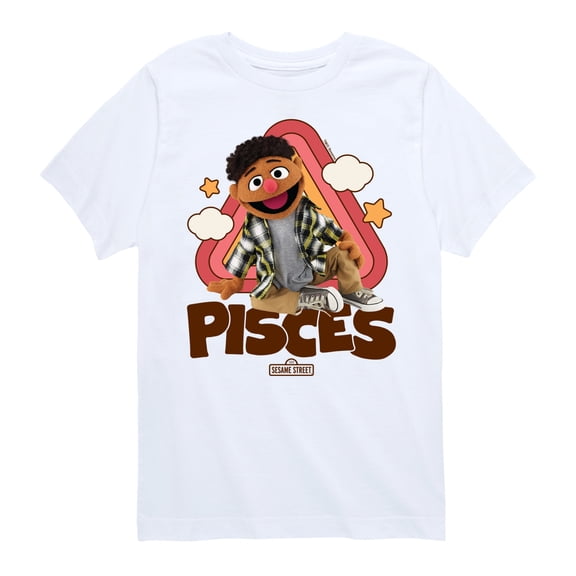Sesame Street - Pisces Tamir - Toddler and Youth Short Sleeve Graphic T-Shirt