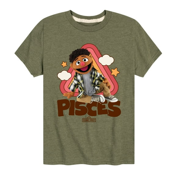 Sesame Street - Pisces Tamir - Toddler and Youth Short Sleeve Graphic T-Shirt