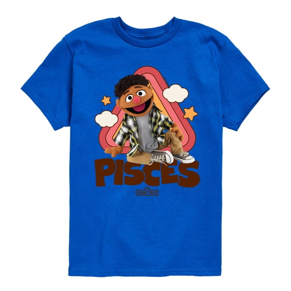 Sesame Street - Pisces Tamir - Toddler and Youth Short Sleeve Graphic T-Shirt