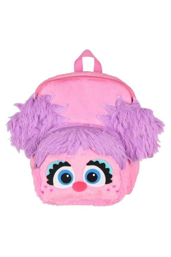 Sesame Street Plush Furry Abby Cadabby Smile Face 12 Inch Backpack For Daily Use