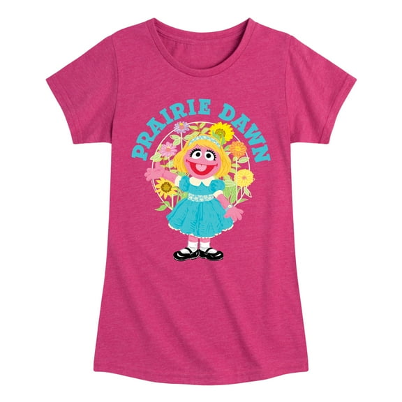 Sesame Street - Prairie Dawn - Girls Fitted Short Sleeve Graphic T-Shirt