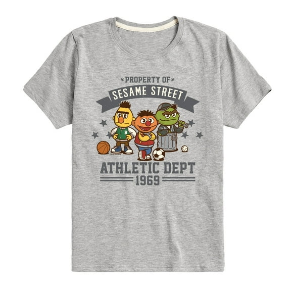 Sesame Street - Prop Of Sesame St Ath Dept - Toddler and Youth Short Sleeve Graphic T-Shirt
