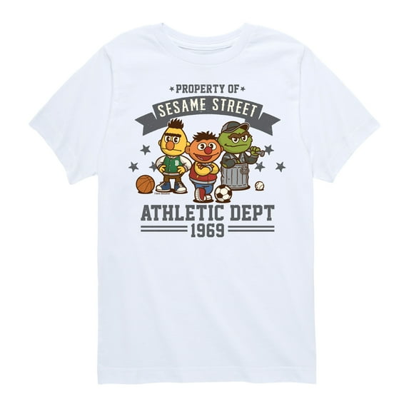Sesame Street - Prop Of Sesame St Ath Dept - Toddler and Youth Short Sleeve Graphic T-Shirt