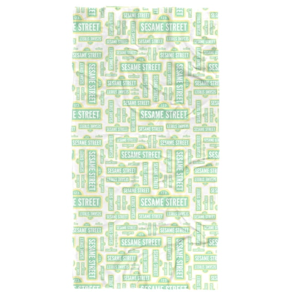 Sesame Street Puzzle Pattern Officially Licensed Beach Towel 30' X 60'