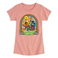 thumbnail image 1 of Sesame Street - Rainbow - Girls Fitted Short Sleeve Graphic T-Shirt, 1 of 4