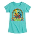 thumbnail image 1 of Sesame Street - Rainbow - Girls Fitted Short Sleeve Graphic T-Shirt, 1 of 4