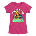 thumbnail image 1 of Sesame Street - Raised On - Girls Fitted Short Sleeve Graphic T-Shirt, 1 of 4
