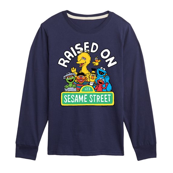 Sesame Street - Raised On - Toddler & Youth Long Sleeve Graphic T-Shirt