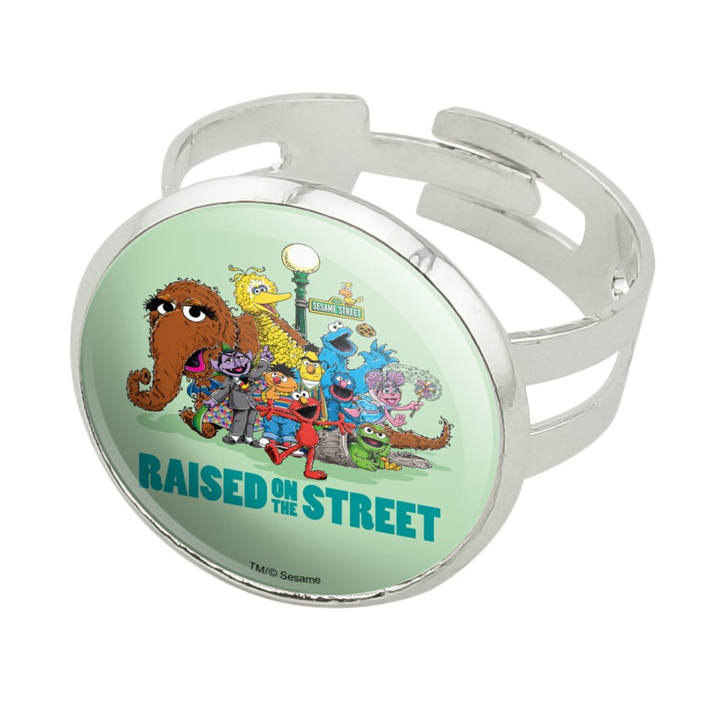 Sesame Street Raised on the Street Silver Plated Adjustable Novelty ...