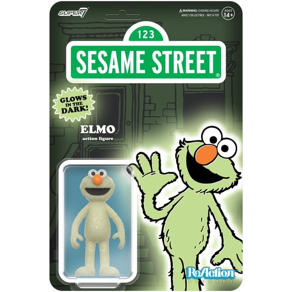 Sesame Street - ReAction Figures Exclusive - Elmo (Glow)
