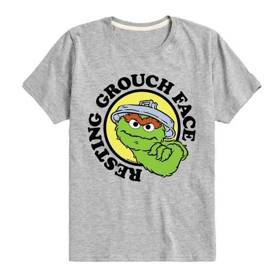 Sesame Street - Resting Grouch Face - Toddler and Youth Short Sleeve Graphic T-Shirt