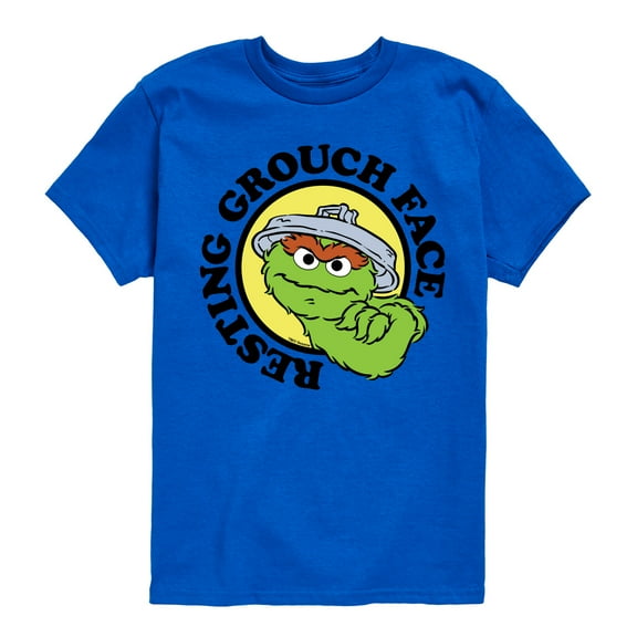 Sesame Street - Resting Grouch Face - Toddler and Youth Short Sleeve Graphic T-Shirt