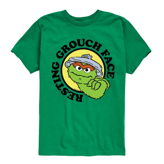 Sesame Street - Resting Grouch Face - Toddler and Youth Short Sleeve Graphic T-Shirt