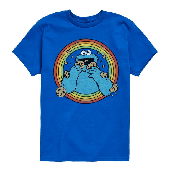 Sesame Street - Retro Cookie Monster - Toddler and Youth Short Sleeve Graphic T-Shirt