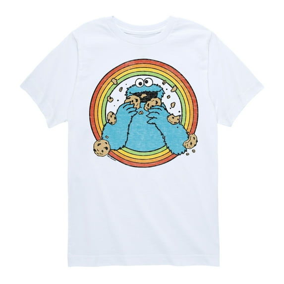 Sesame Street - Retro Cookie Monster - Toddler and Youth Short Sleeve Graphic T-Shirt