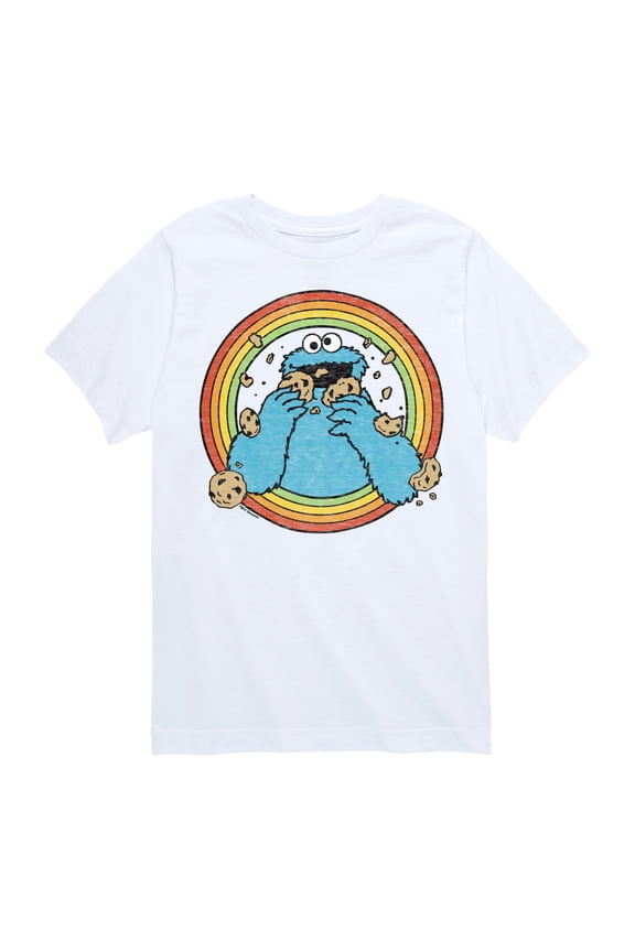 - Retro Cookie Monster - Toddler and Youth Short Sleeve Graphic T-Shirt
