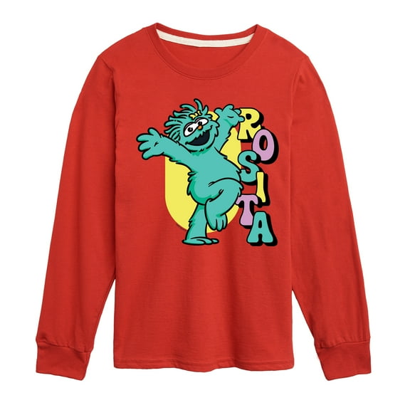 Sesame Street - Rosita Hands Up - Toddler and Youth Long Sleeve T-Shirt