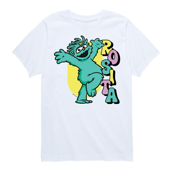 Sesame Street - Rosita Hands Up - Toddler and Youth Short Sleeve Graphic T-Shirt