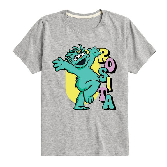 Sesame Street - Rosita Hands Up - Toddler and Youth Short Sleeve Graphic T-Shirt