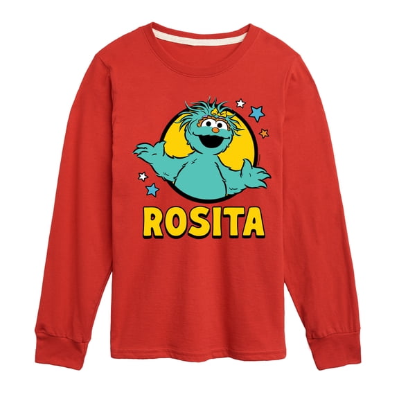 Sesame Street - Rosita With Stars - Toddler and Youth Long Sleeve T-Shirt