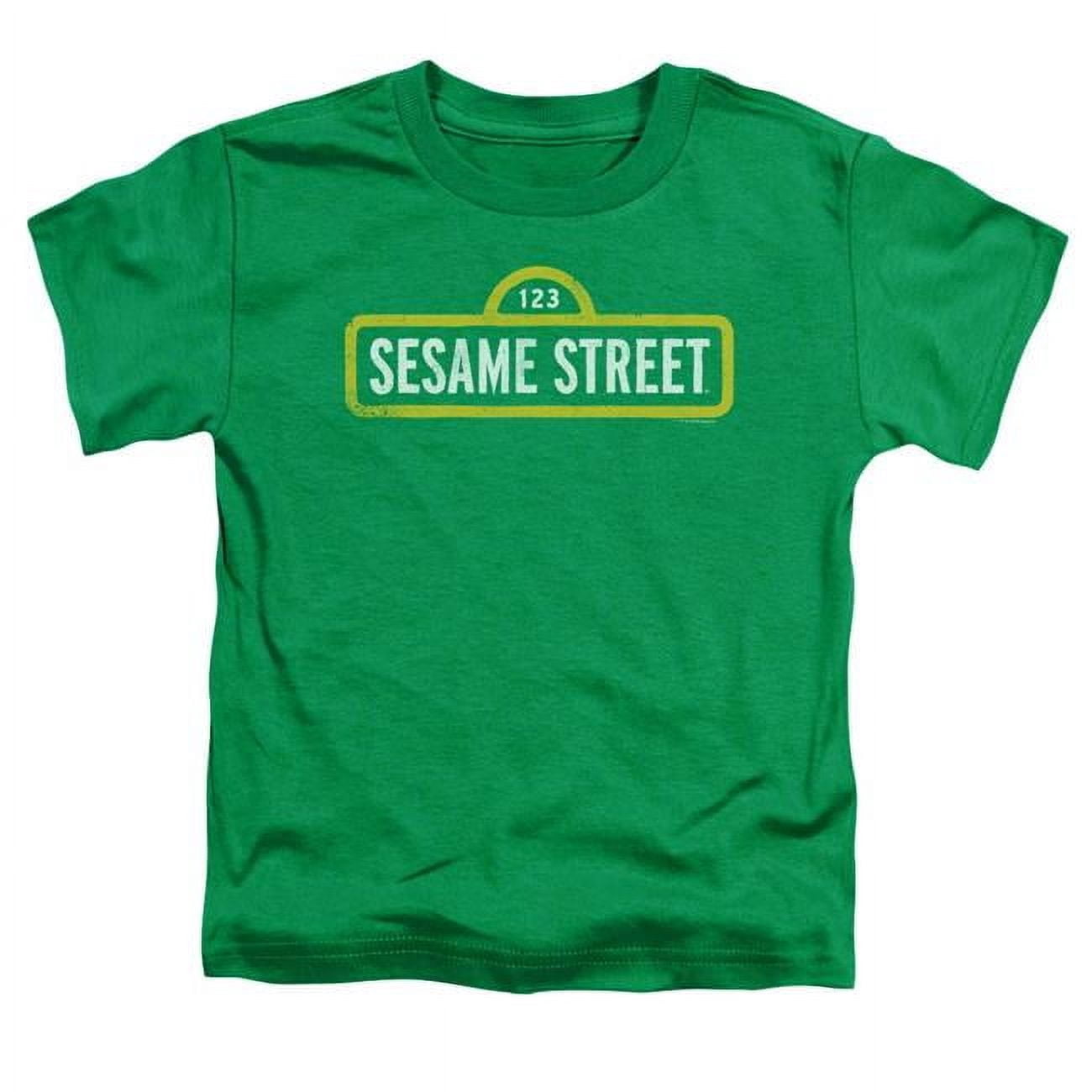 Sesame Street Ruff Sesame Street Rough Logo S/S Toddler T-Shirt Kelly Green - Walmart.com