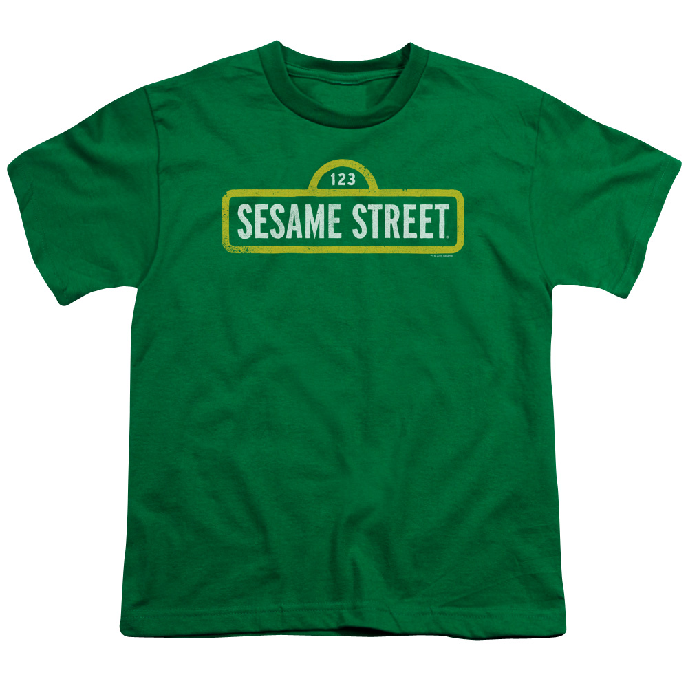 Sesame Street Ruff Sesame Street - Rough Logo - Youth Short Sleeve Shirt - X-Large ...