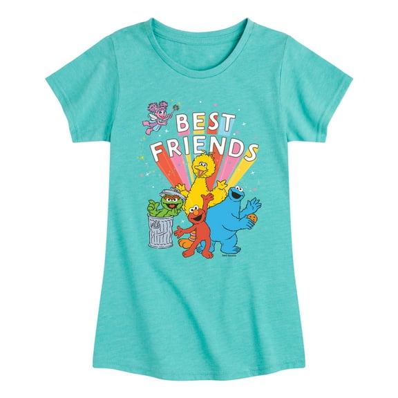 Sesame Street - SS Best Friends - Youth Girls Short Sleeve T-Shirt