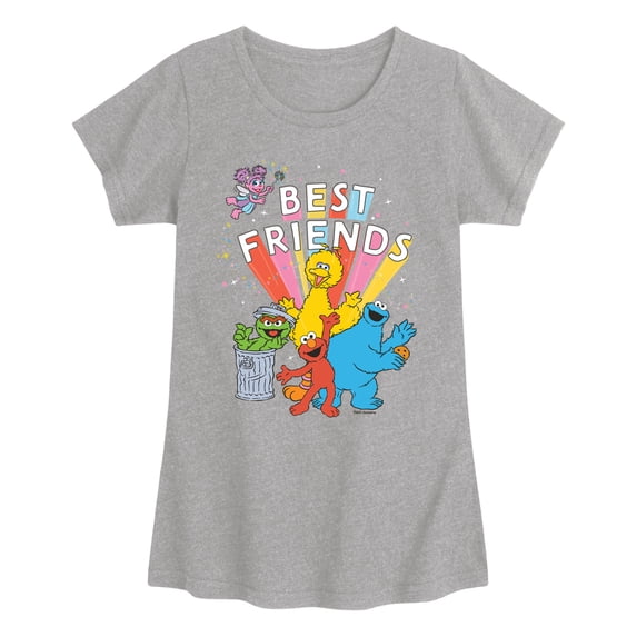 Sesame Street - SS Best Friends - Youth Girls Short Sleeve T-Shirt